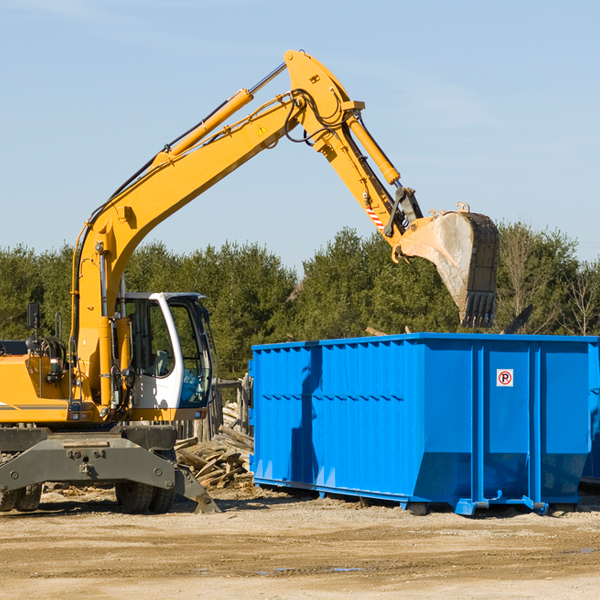 what happens if the residential dumpster is damaged or stolen during rental in Angelina County Texas